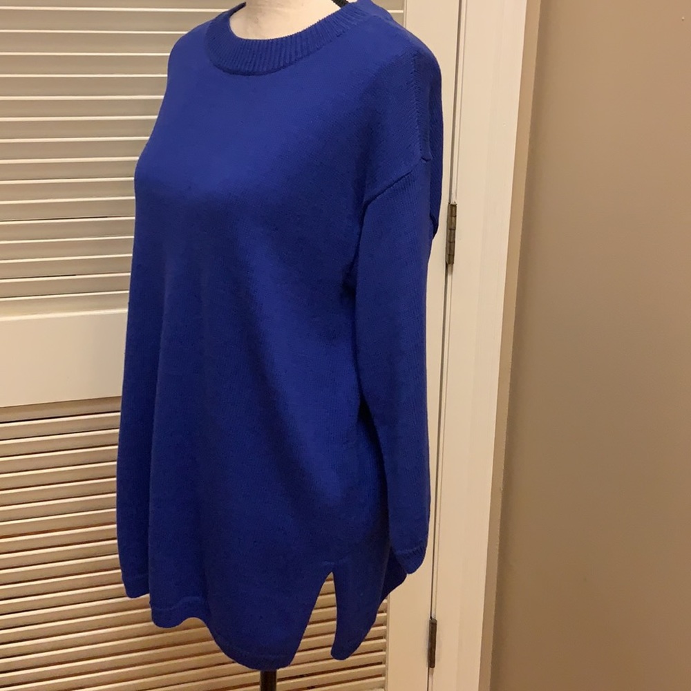 Eileen Fisher Mock Neck Tunic in Royal - Picture 5 of 14